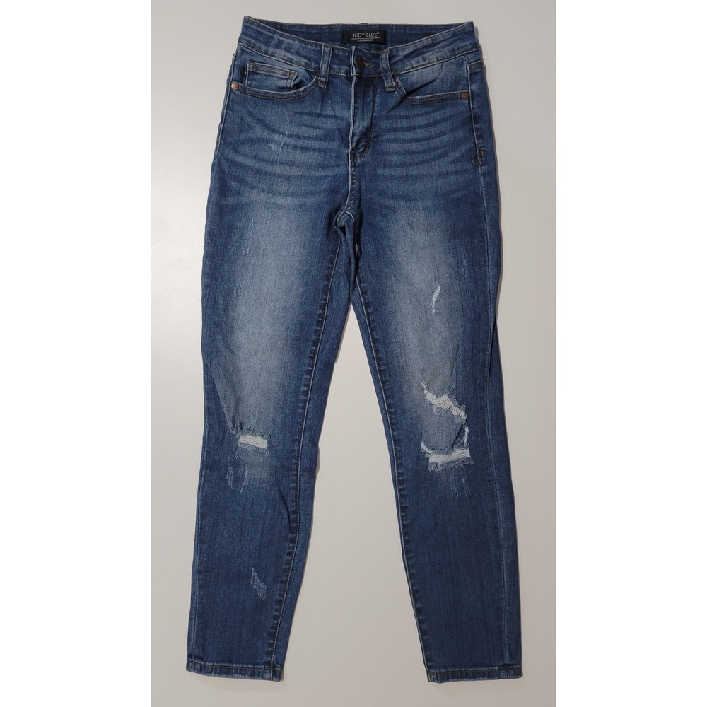 Judy Blue Relaxed Fit Distressed Jeans